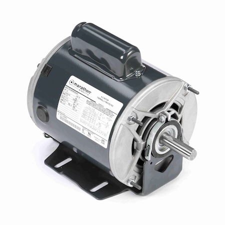 Leeson General Purpose Motor, 1/2 HP, 1 phase, 1800 RPM, 115/208-230 V, 56 Frame, ODP C1153
